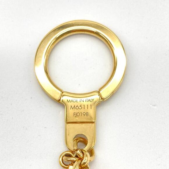 Louis Vuitton Fleur de Monogram Keychain M65111 Gold - Picture 6 of 7